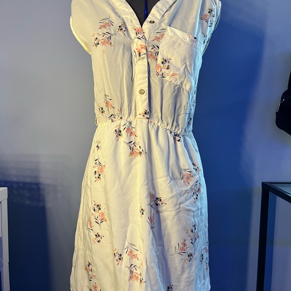 Simons Pink and Purple Smocked Midi Sundress